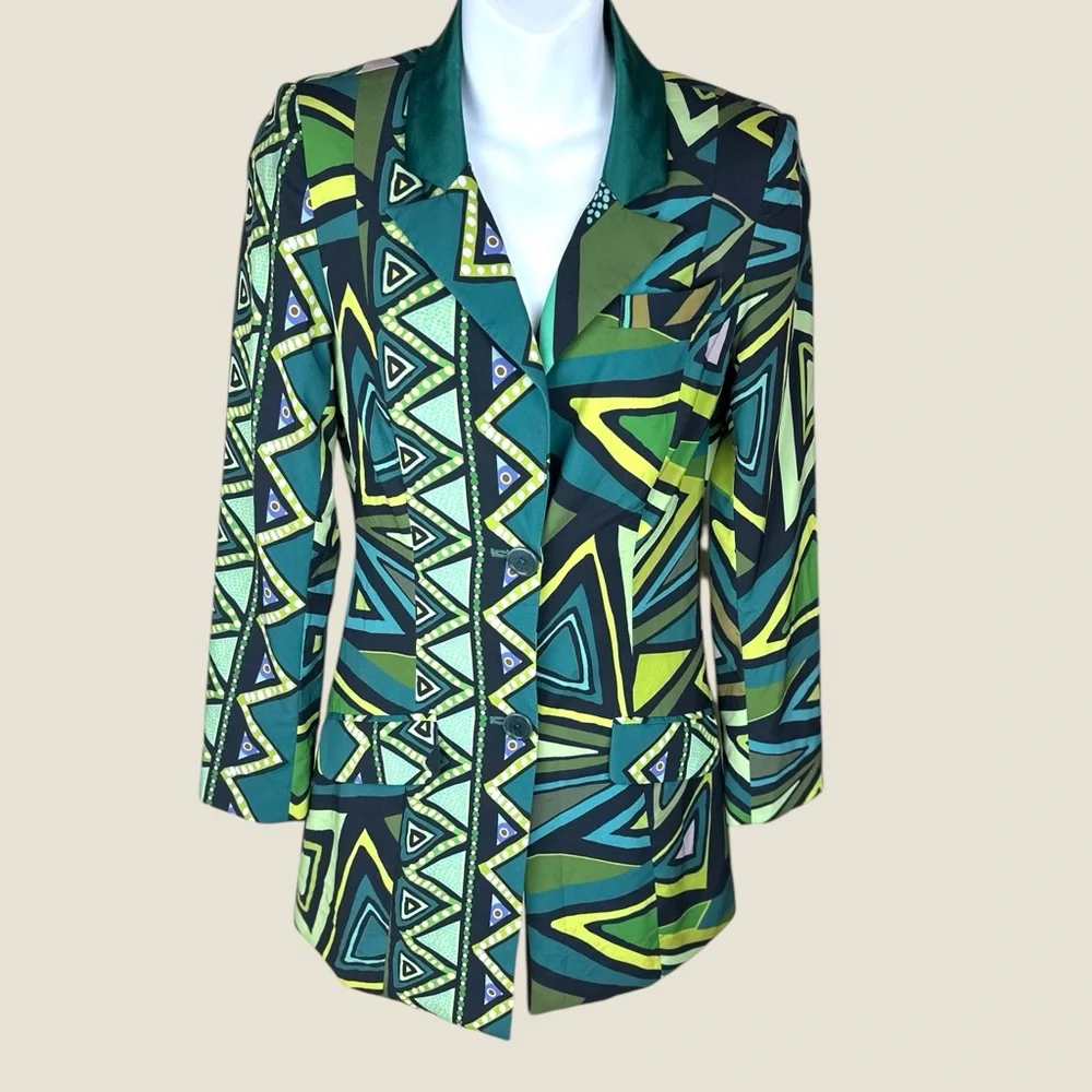 Kahindo‎ size XS NWT RTR Geometric printed blazer